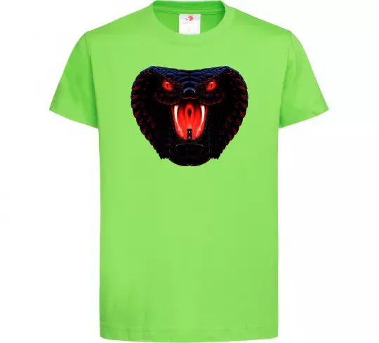 Дитяча футболка Dark snake Лаймовий фото