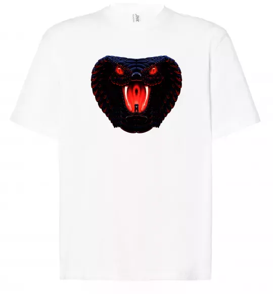 Футболка Оверсайз Dark snake Белый фото