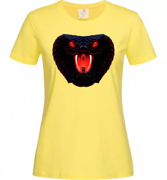 Женская футболка Dark snake Лимонный фото