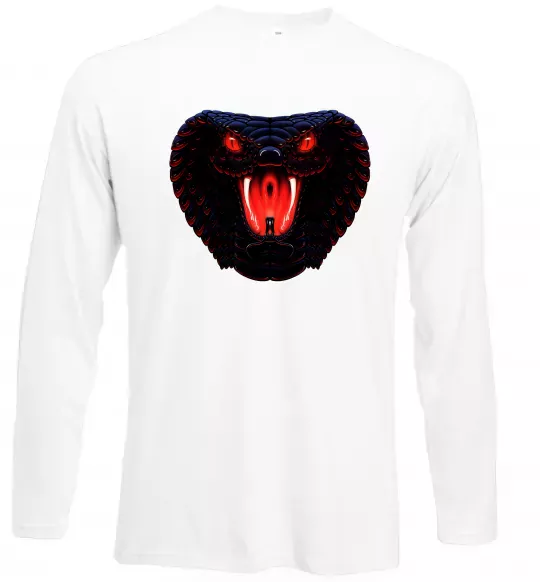 Лонгслив Dark snake Белый фото