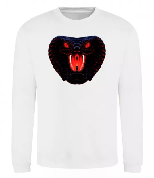 Свитшот Dark snake Белый фото