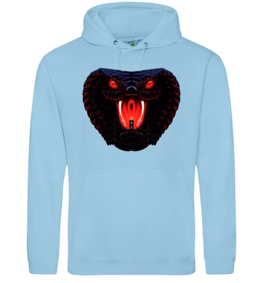 Женская толстовка (худи) Dark snake Голубой фото