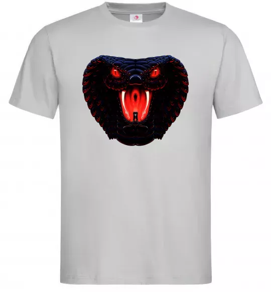 Чоловіча футболка Dark snake Сірий фото