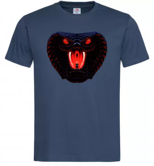 Чоловіча футболка Dark snake Темно-синій фото