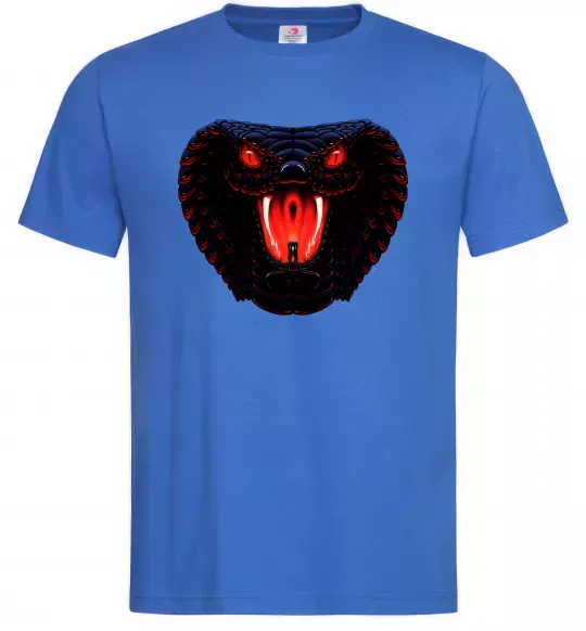 Чоловіча футболка Dark snake Яскраво-синій фото