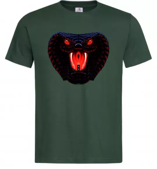 Чоловіча футболка Dark snake Темно-зелений фото