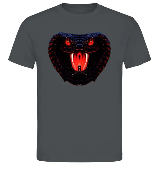 Чоловіча футболка Dark snake Графіт фото