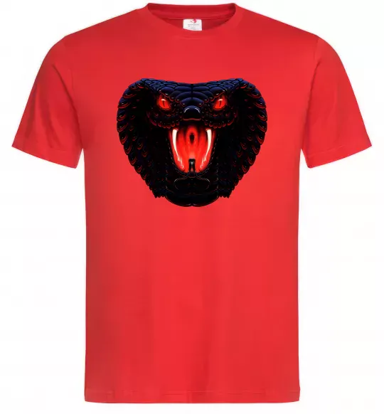 Чоловіча футболка Dark snake Червоний фото