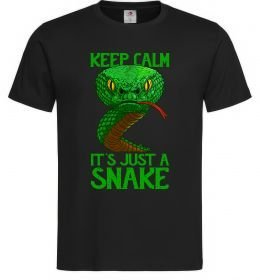 Мужская футболка Keep calm it`s just a snake