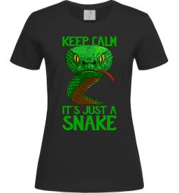 Женская футболка Keep calm it`s just a snake