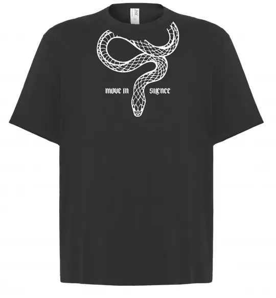Футболка Оверсайз Move in silence Черный фото