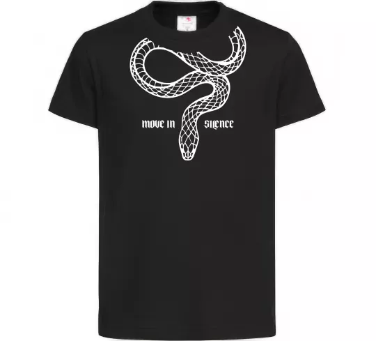 Детская футболка Move in silence Черный фото