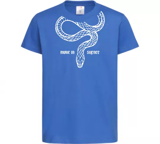Детская футболка Move in silence Ярко-синий фото