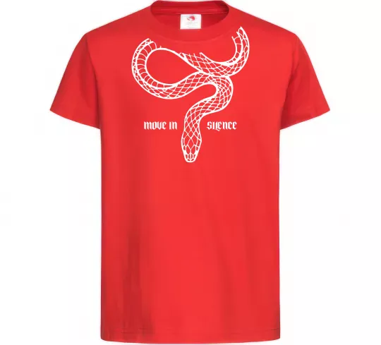 Детская футболка Move in silence Красный фото