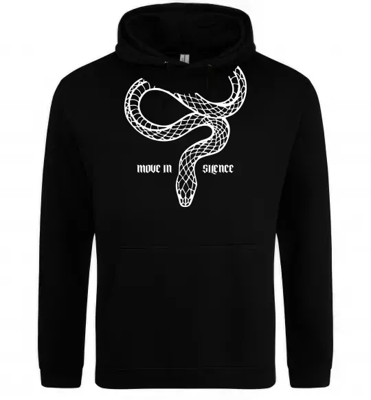 Женская толстовка (худи) Move in silence Черный фото