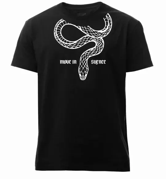Чоловіча преміум футболка Move in silence Чорний фото