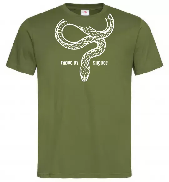 Чоловіча футболка Move in silence Оливковий фото