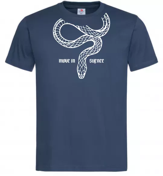 Чоловіча футболка Move in silence Темно-синій фото