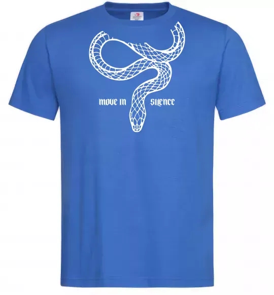 Чоловіча футболка Move in silence Яскраво-синій фото