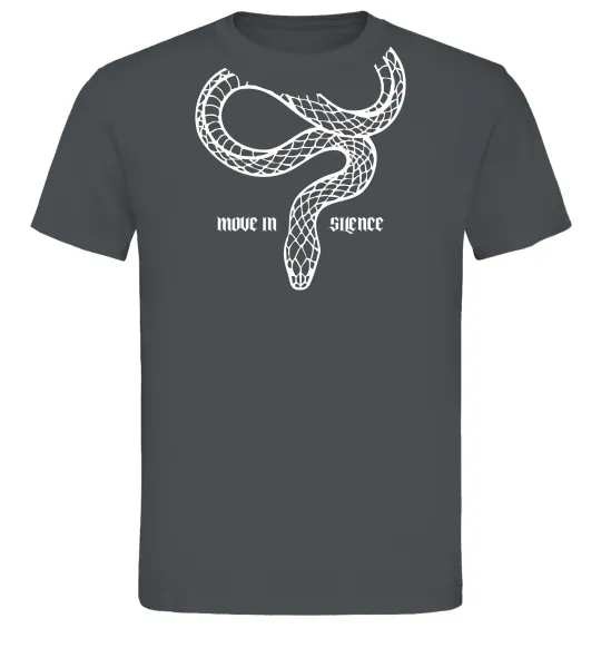 Чоловіча футболка Move in silence Графіт фото