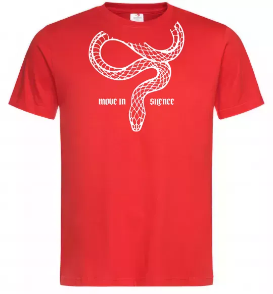 Чоловіча футболка Move in silence Червоний фото