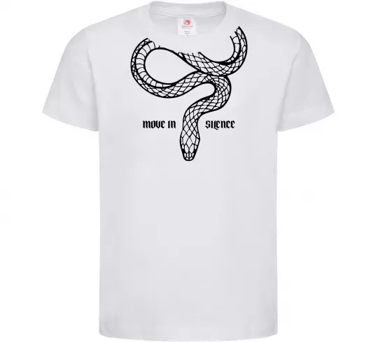 Детская футболка Move in silence Белый фото