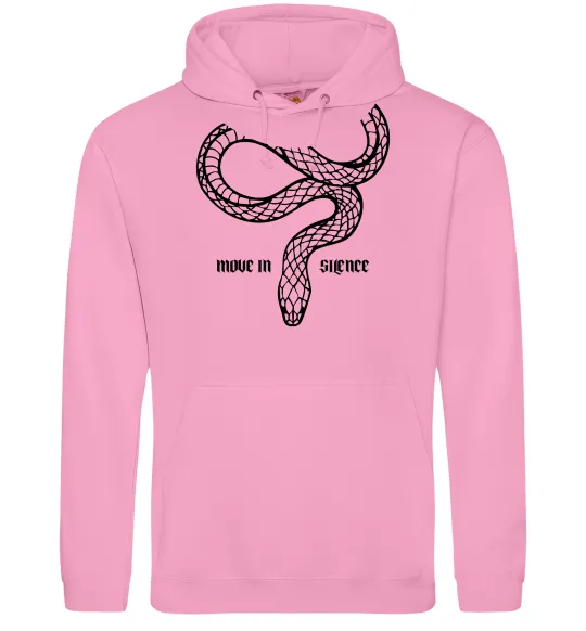 Женская толстовка (худи) Move in silence Розовый фото