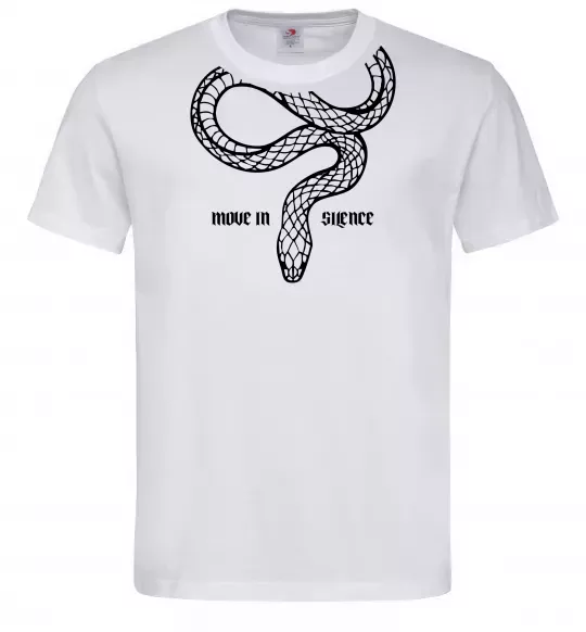 Чоловіча футболка Move in silence Білий фото
