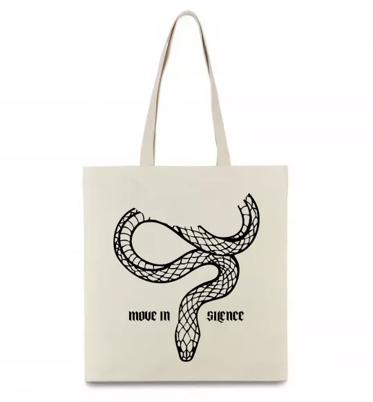 Еко-сумка Move in silence Бежевий фото