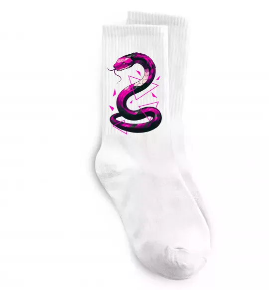 Носки Neon snake Белый фото
