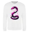 Свитшот Neon snake Белый фото