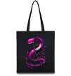 Еко-сумка Neon snake Чорний фото