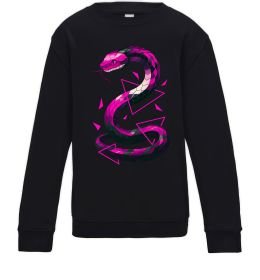 Детский Свитшот Neon snake