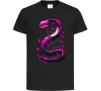Детская футболка Neon snake Черный фото