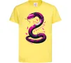 Детская футболка Neon snake Лимонный фото