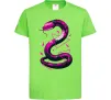 Детская футболка Neon snake Лаймовый фото