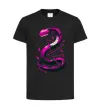 Детская футболка Neon snake Черный фото