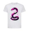 Детская футболка Neon snake Белый фото