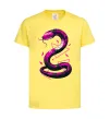 Детская футболка Neon snake Лимонный фото