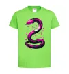 Детская футболка Neon snake Лаймовый фото