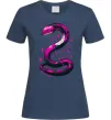 Жіноча футболка Neon snake Темно-синій Жіноча футболка Neon snake Темно-синій фото