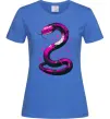 Жіноча футболка Neon snake Яскраво-синій Жіноча футболка Neon snake Яскраво-синій фото