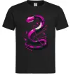 Мужская футболка Neon snake Черный фото