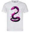 Мужская футболка Neon snake Белый фото