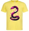 Мужская футболка Neon snake Лимонный фото