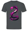 Мужская футболка Neon snake Графит фото