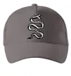 Кепка Snake bones Серый фото