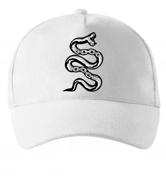 Кепка Snake bones Білий фото