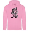 Мужская толстовка (худи) Snake bones Розовый фото