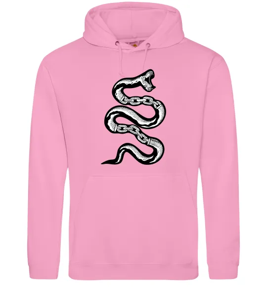Женская толстовка (худи) Snake bones Розовый фото